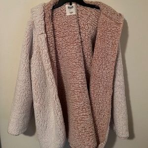 Pink Sherpa Cardigan